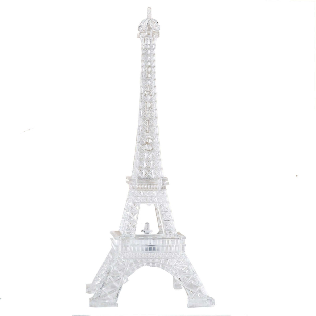LED Centerpiece Eiffel Tower Design Color Changing - Light Up Night Party Decor 10"