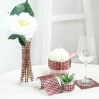 21â€x11" Red Self Adhesive Rhinestone Diamond Sticker Wrap Sheets, DIY Craft Gem Stickers