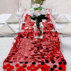Big Payette Sequin 13"x108" Table Runner Red - Dazzling Design