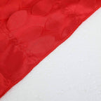 Taffeta 54"x54" Square Tablecloth Red 3D Leaf Petal Table Cover