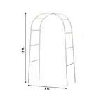 7ft Metal Wedding Arch, Flower Frame Arbor Backdrop Stand