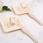 100-Pack Birchwood Knives Natural - Eco Friendly Biodegradable Wooden Utensils for Rustic Themes & Outdoor Parties 7"