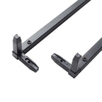 2-Pack Wedding Flower Stand Matte Black Metal Geometric Column Frame Rectangular - Versatile Floral Pedestal for Sophisticated Arrangements 12"