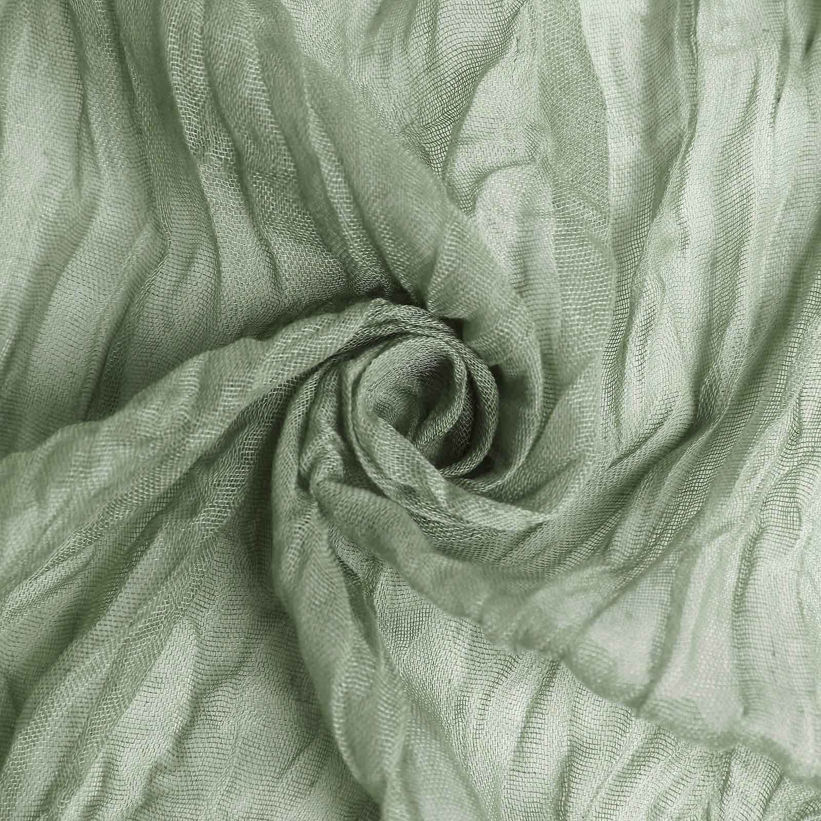 5 Pack Gauze Cheesecloth 24"x19" Napkins Dusty Sage Green Reusable Dinner Napkins