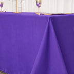 Polyester 90"x132" Rectangle Tablecloth Purple - Seamless Wrinkle-Resistant Table Cover