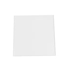 Set of 4 Acrylic Plexiglass Sheets Square Top Plates Assorted Sizes White - Protective Film Coating 3mm Thick