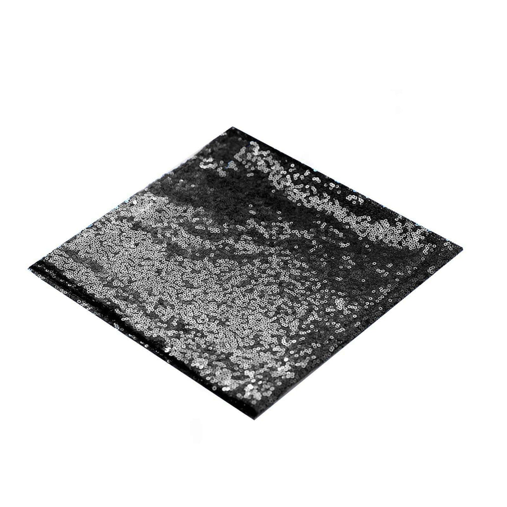 Sequin 20"x20" Napkin Black - Shimmering Dinner Napkin