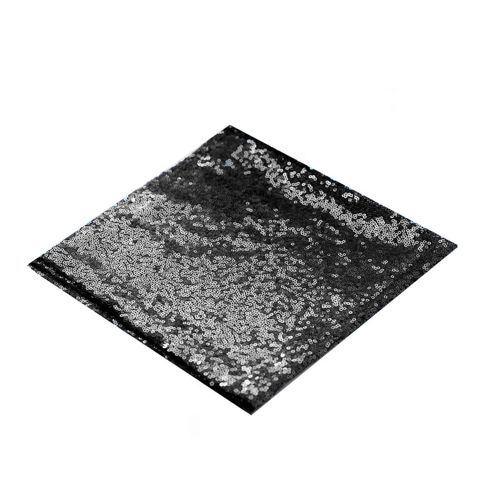 Sequin 20"x20" Napkin Black - Shimmering Dinner Napkin