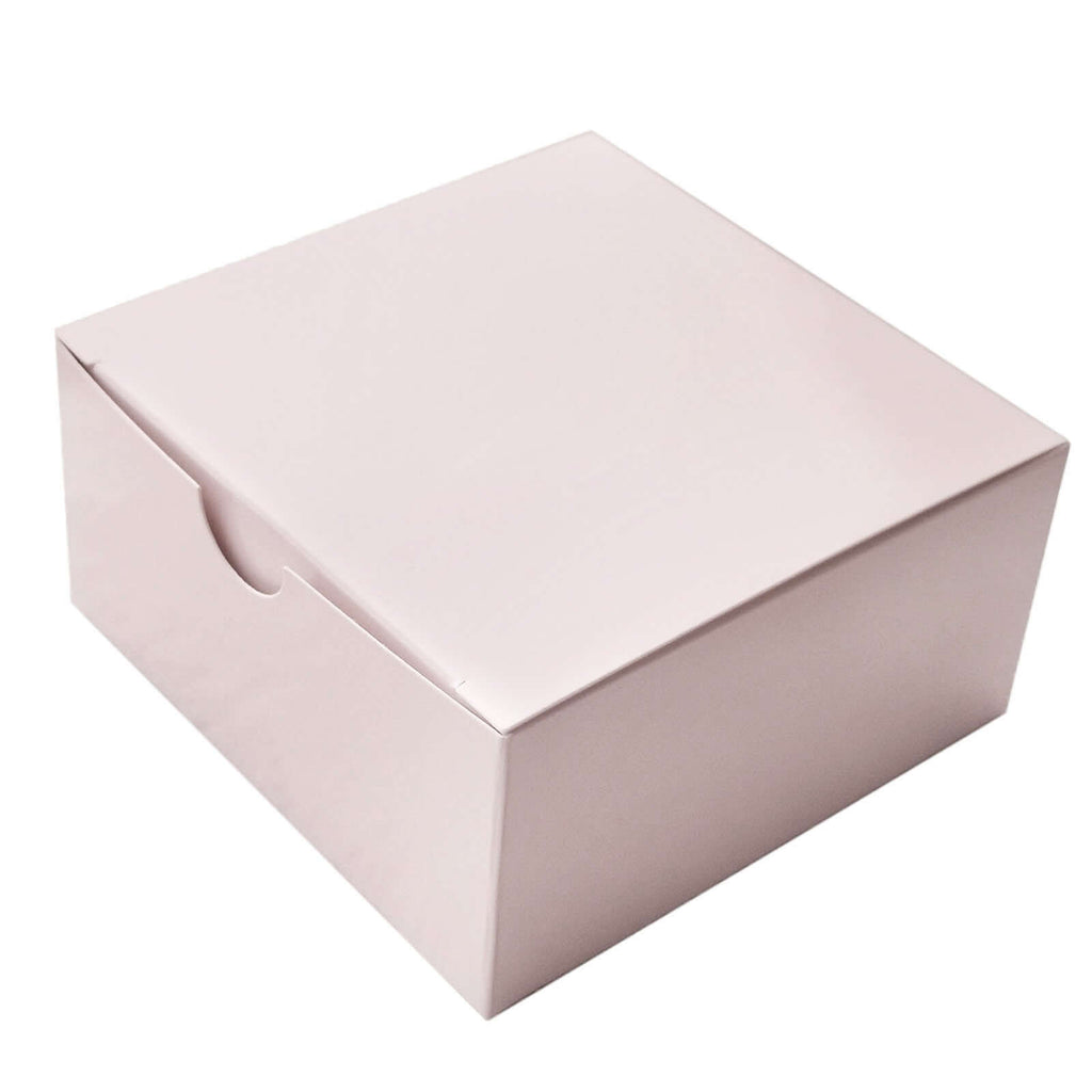 100 Pack 4"x4"x2" Blush Cake Cupcake Party Favor Gift Boxes, DIY
