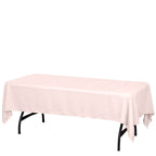 Polyester 60"x102" Rectangle Tablecloth Blush - Durable and Stylish Table Cover