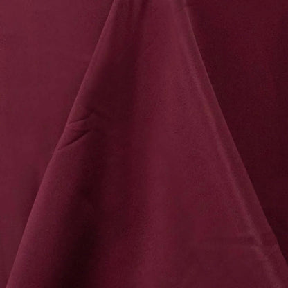 Premium Polyester 90"x156" Rectangle Tablecloth Burgundy - Seamless 220GSM Stain-Resistant Table Cover