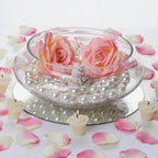 Glass Floating Candle Bowl Multi-Purpose Design - Table Centerpiece for Decor 10"