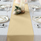 Polyester 12"x108" Table Runner Champagne - Durable & Wrinkle-Resistant Table Decor