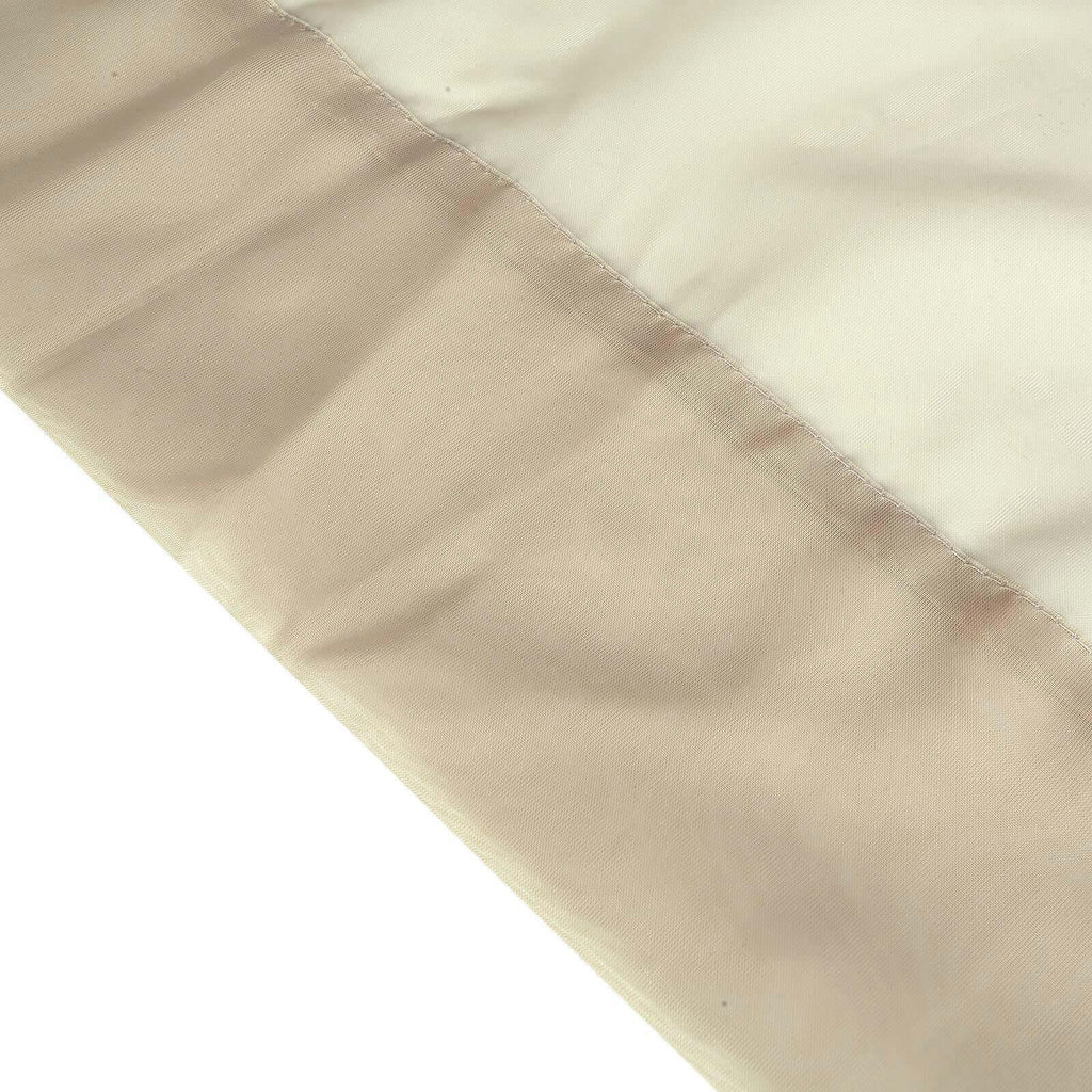 2 Pack Natural Sheer Chiffon Event Curtain Drapes, Durable Flame Resistant Organza Backdrop Event Panels With Rod Pockets - 10ftx10ft