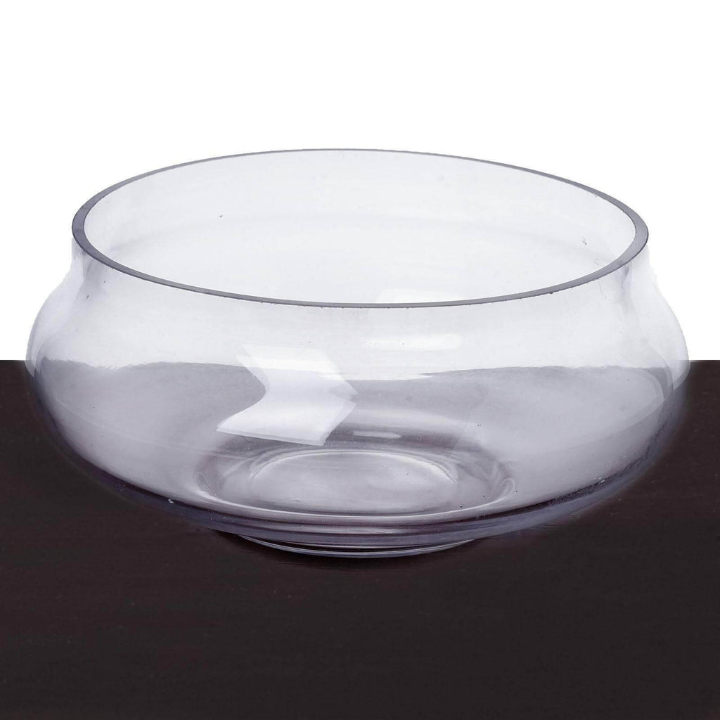 Glass Floating Candle Bowl Multi-Purpose Design - Table Centerpiece for Decor 7"