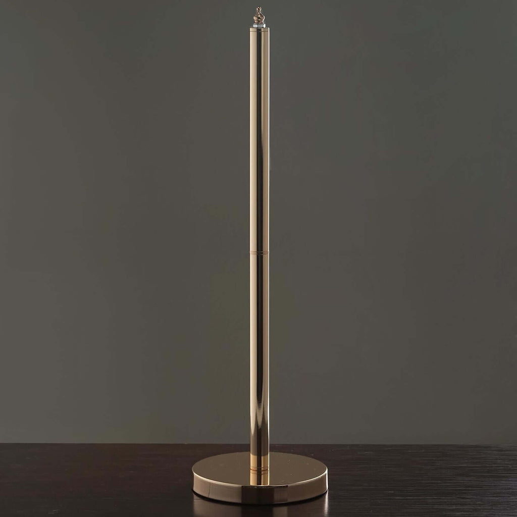 3 Pcs Gold Metal Chandelier Lamp Stand Poles and Base, Decorative Lamp Frame Accessories