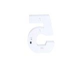 3D Marquee Number "5" Warm White 6 LED Lights Gold - Stylish Light-Up Accent for Events 6"