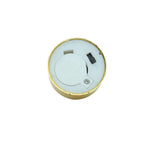12-Pack LED Tealight Candles Metallic Gold Design - Reusable Flameless Battery Operated Lights