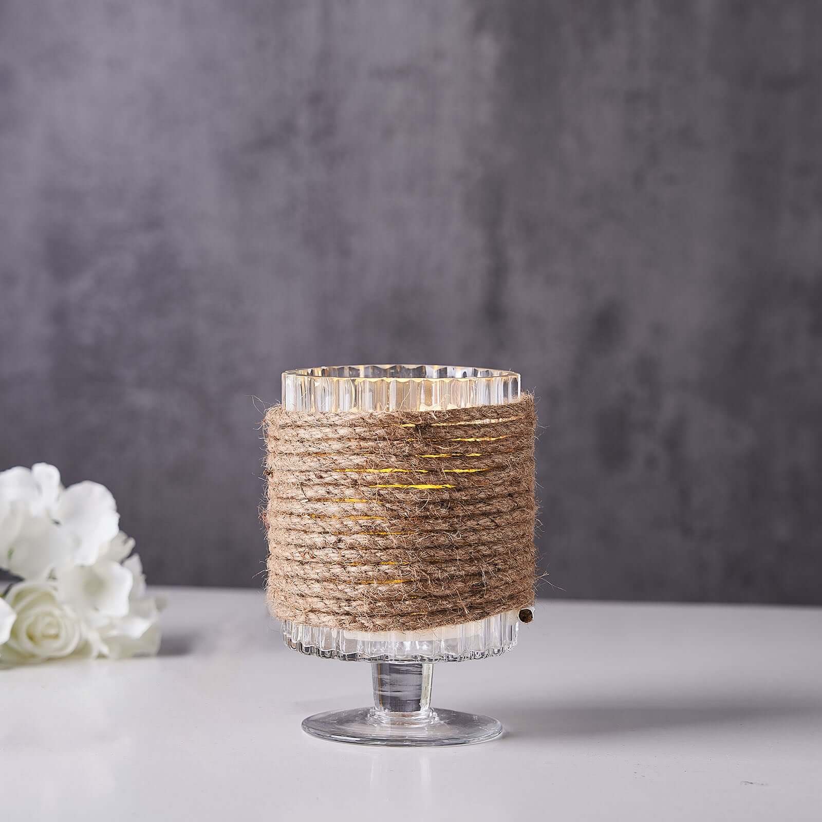 33ft 8mm Natural Jute Rope Twine String, DIY Craft Rope