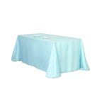 Polyester 90"x132" Rectangle Tablecloth Light Blue - Seamless Wrinkle-Resistant Table Cover