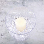 4-Pack Plastic Flower Vases Cylinder Wine Cup Design Clear - Fillable Long Stem Floral Centerpieces 18"