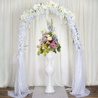 40" Magical Mermaid Style Mirror Mosaic and Pearl Studded Floor Vase