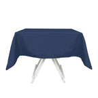 Premium Polyester 54"x54" Square Tablecloth Navy Blue - Stain and Wrinkle-Resistant 220GSM Table Cover