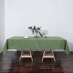 Polyester 60"x102" Rectangle Tablecloth Olive Green - Durable and Stylish Table Cover