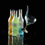 6-Pack Plastic Champagne Glasses Gold Hard Material - Durable Disposable Goblets for Wine 5oz