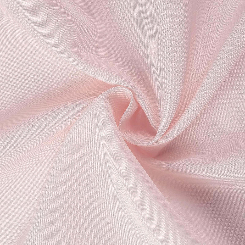 Polyester Slip On Banquet Chair Covers Blush - Stain-Resistant Reusable Durable Fabric