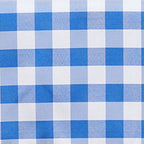 Polyester 70"x70" Square Tablecloth White/Blue - Checkered Buffalo Plaid Table Cover