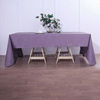 Polyester 72"x120" Rectangle Tablecloth Violet Amethyst - Durable and Stylish Table Cover