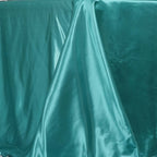 Satin Rectangular 60"x102" Tablecloth Turquoise - Smooth and Lustrous Table Cover