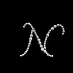 12 Pack 1.5" Clear Rhinestone Monogram Letter Jewel Sticker Self Adhesive DIY Diamond Decor - N