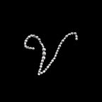 12 Pack 1.5" Clear Rhinestone Monogram Letter Jewel Sticker Self Adhesive DIY Diamond Decor - V