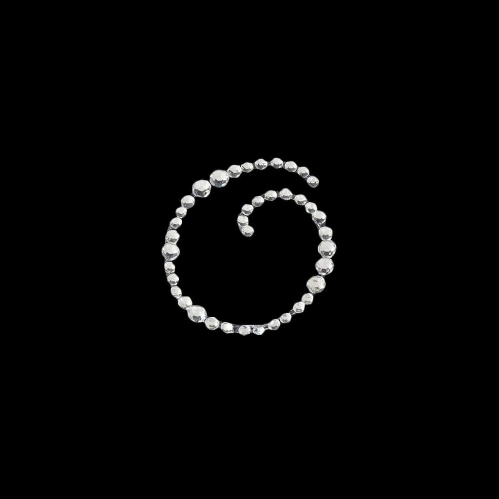 12 Pack 1.5" Clear Rhinestone Monogram Letter Jewel Sticker Self Adhesive DIY Diamond Decor - O