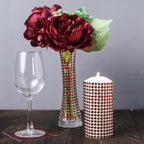 21â€x11" Red Self Adhesive Rhinestone Diamond Sticker Wrap Sheets, DIY Craft Gem Stickers