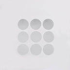 12 Pack Round Acrylic Mirror Wall Stickers, 8" Removable Wall Decals For Home Decor