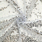 8ftx7ft Metallic Silver Shiny Sequin Hexagon Backdrop Stand Cover, Shiny Sparkle 2-Sided Custom Fit Wedding Arch Cover