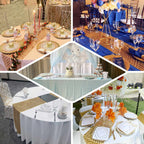 Sequin 12"x108" Table Runner Champagne - Diamond Glitz Design