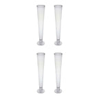 4-Pack Glass Trumpet Vases Clear - Durable Design for Chic Event Displays 28"