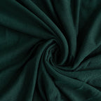 Spandex Rectangle 72"x30" Table Skirt Hunter Emerald Green with Wavy Skirt-Like Effect Table Cover