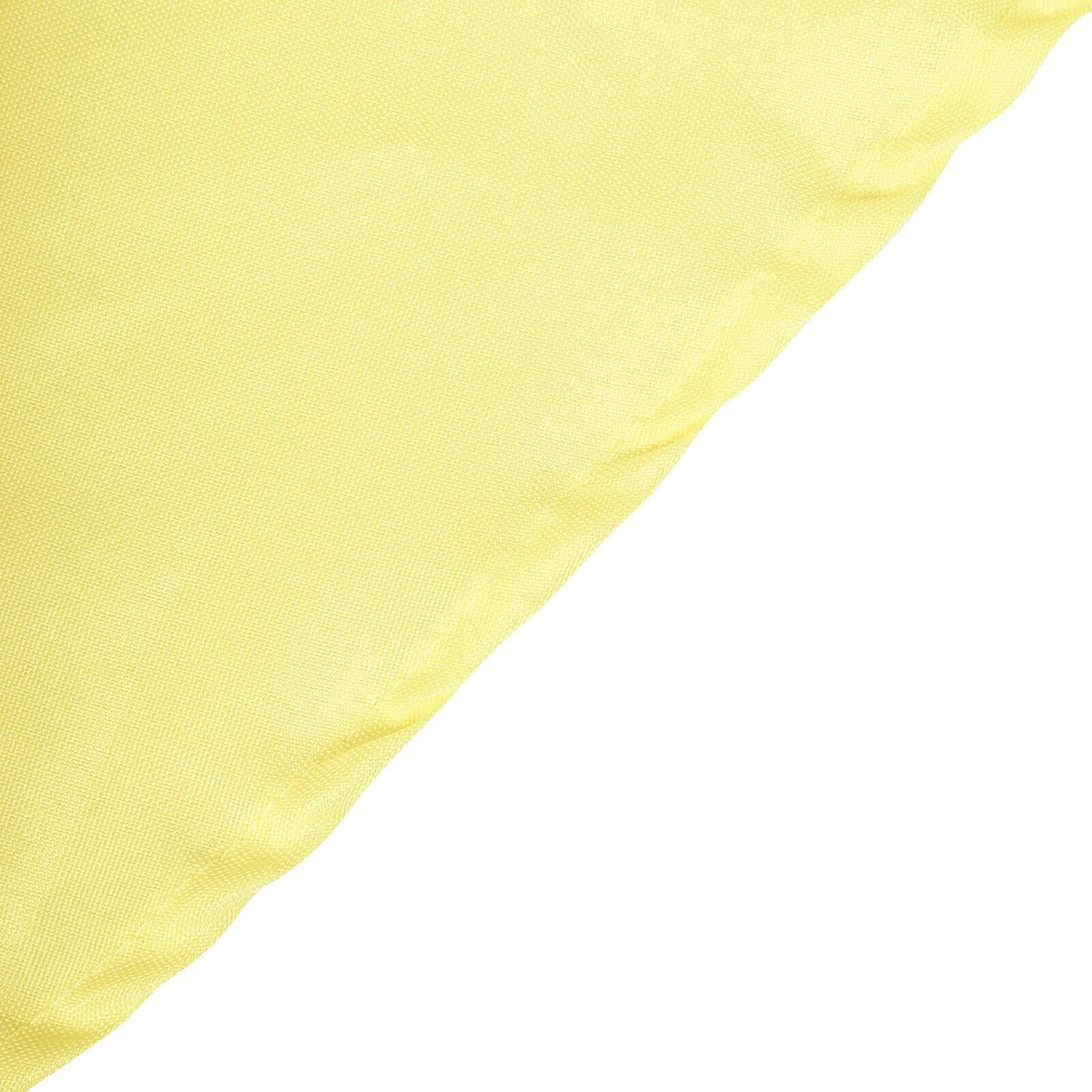 Polyester 90" Round Tablecloth Yellow - Stain & Wrinkle-Resistant Table Cover
