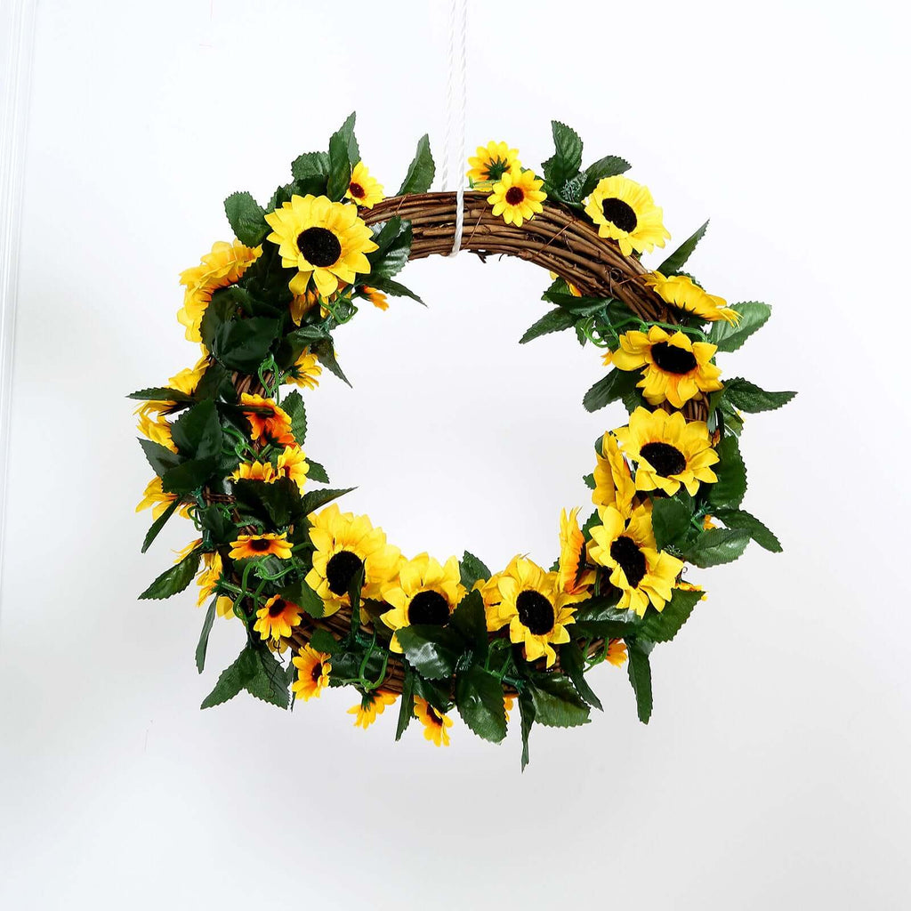 6.5ft Artificial Silk Sunflower Table Garland, Flower Vine Chain