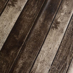 5-Pack Plastic Tablecloths Charcoal Gray Rectangle with Rustic Wooden Print - Stylish PVC Disposable Covers 52"x108"