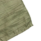 Taffeta 120" Round Tablecloth Dusty Sage Green - Seamless Accordion Crinkle Table Cover - Bell Racket Store
