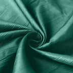 Taffeta 120" Round Tablecloth Hunter Emerald Green - Seamless Accordion Crinkle Table Cover - Bell Racket Store