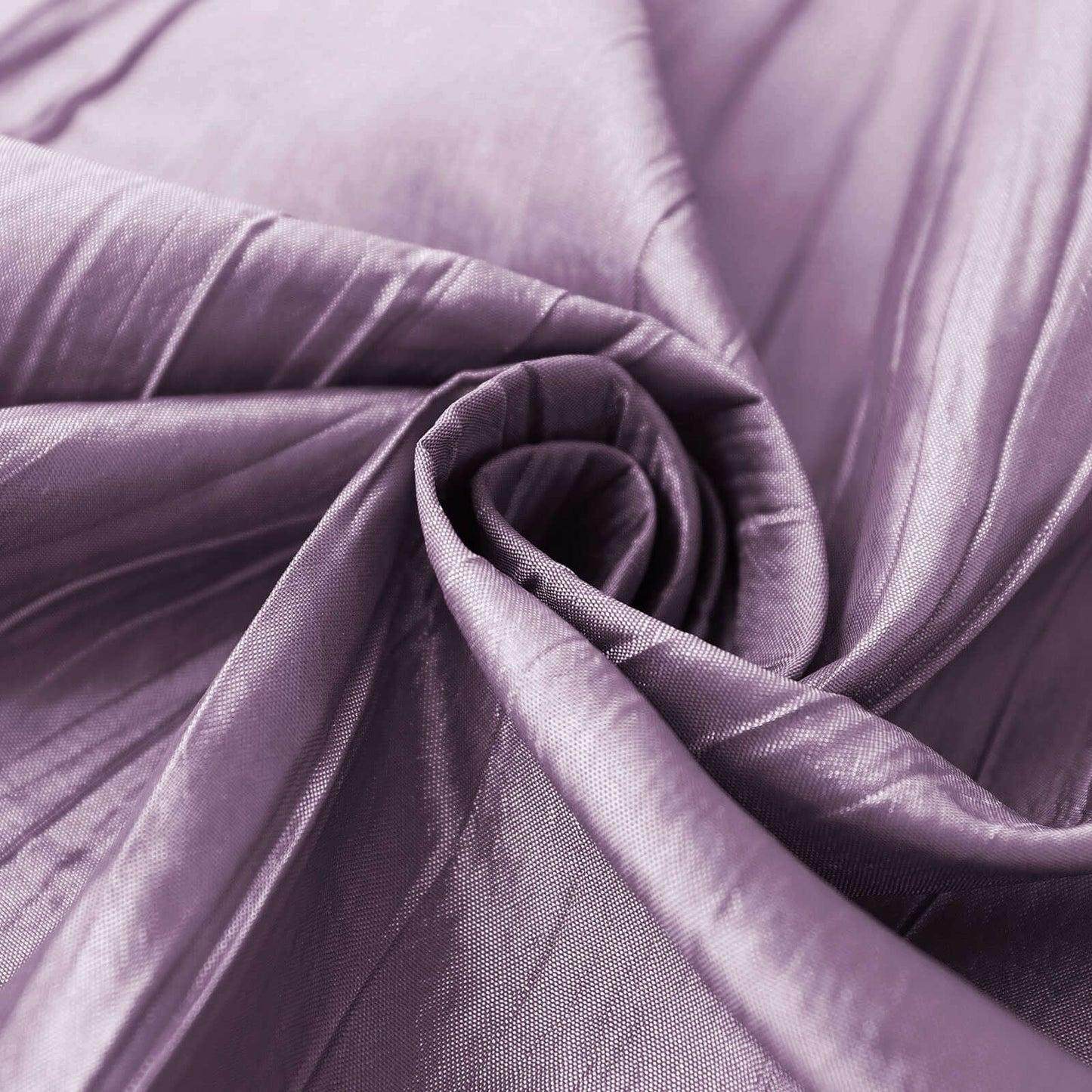 Taffeta 120" Round Tablecloth Violet Amethyst - Seamless Accordion Crinkle Table Cover - Bell Racket Store