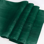 Taffeta 12"x108" Table Runner Hunter Emerald Green - Accordion Crinkle Design - Bell Racket Store