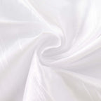 Taffeta 132" Round Tablecloth White - Seamless Accordion Crinkle Design for Exquisite Occasions - Bell Racket Store
